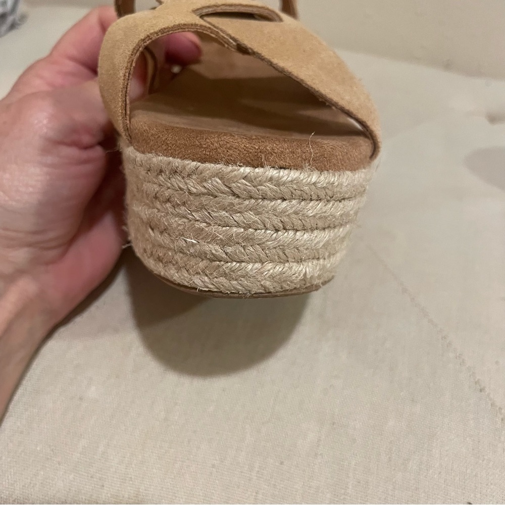 Toms Suede Platform Wedge Sandals - Picture 15 of 16